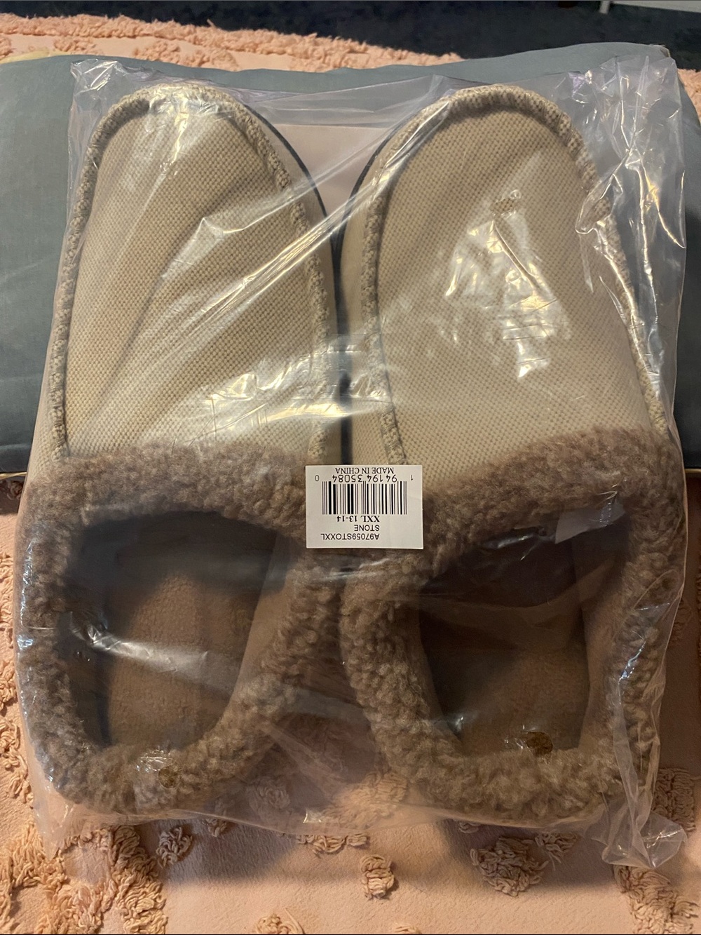 isotoner Taupe Slip-On Gel-Infused Memory Foam Slippers
